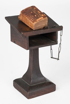 Lot 265 - Miniature Bible and Lectern. The Holy Bible containing the Old and New Testaments, 1901