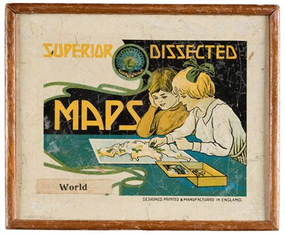 Lot 364 - Jigsaw Puzzles. Superior Dissected Maps: World [and] England & Wales