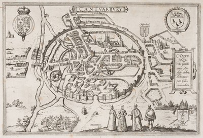 Lot 68 - Canterbury. Braun (Georg & Hogenberg Franz), Cantuarbury..., circa 1588