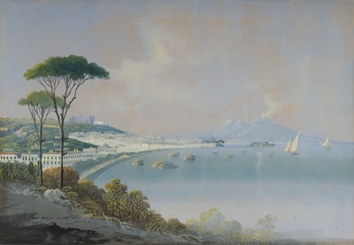 Lot 171 - Neapolitan School. Two views of the Bay of Naples, mid-19th-century