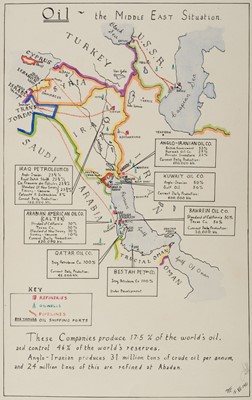 Lot 58 - Arabian Gulf. Oil - The Middle East Situation, 1951