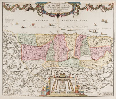 Lot 84 - Holy Land. Elwe (J.B.), Generaale Kaart van het Beloofde Land,..., 1792