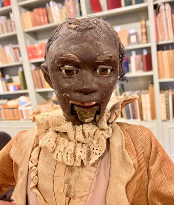 Lot 362 - Black Banjo-Player Automaton. An inoperative automaton, attributed to Gustav Vichy, Paris, c. 1900