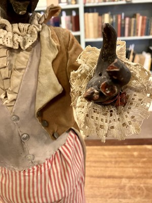 Lot 362 - Black Banjo-Player Automaton. An inoperative automaton, attributed to Gustav Vichy, Paris, c. 1900