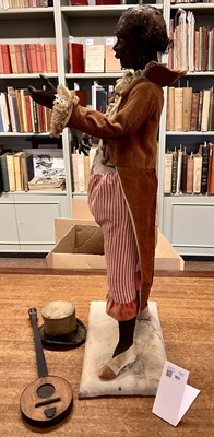 Lot 362 - Black Banjo-Player Automaton. An inoperative automaton, attributed to Gustav Vichy, Paris, c. 1900