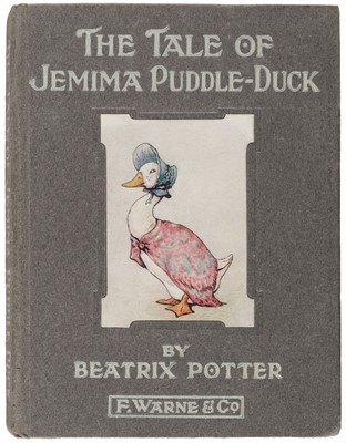 Lot 444 - Potter (Beatrix). The Tale of Jemima Puddle-Duck, 1st edition, London: Fredrick Warne and Co., 1908
