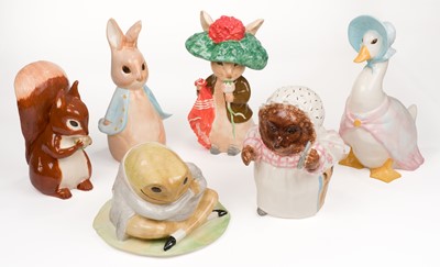 Lot 487 - Garden Set. Mr McGregor's Garden Ceramic Figures, Euphoria Manor Ltd, 1992