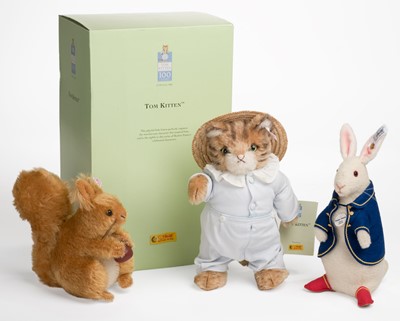 Lot 499 - Steiff. Peter Rabbit, 1904/05 replica, limited edition, 2002, wool plush and others