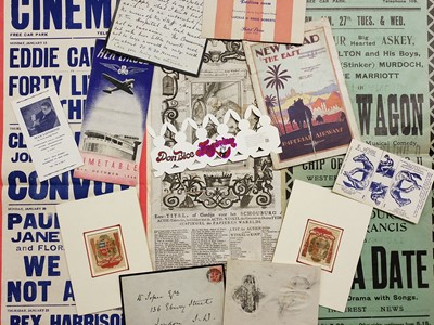 Lot 300 - Miscellaneous Ephemera, 19th and 20th century