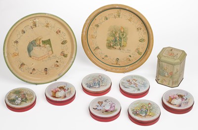 Lot 471 - Biscuit Tins. Peter Rabbit with Flopsy, Mopsy, and Cotton-Tail, Edinburgh: McVitie & Price, [1939]