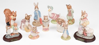 Lot 491 - Beswick Figures. Limited 'Gold Edition' ceramic figures by Royal Doulton & Beswick Ware, 1998-1999