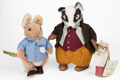 Lot 508 - Steiff. Tommy Brock, limited edition, alpaca plush, wearing yellow trousers and others