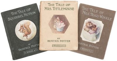 Lot 434 - Potter (Beatrix). The Tale of Squirrel Nutkin, 1st edition, 2nd printing, 1903, & 8 others
