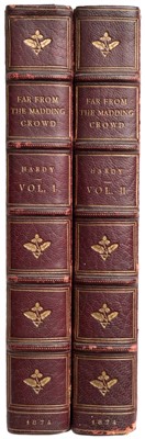 Lot 417 - Hardy (Thomas). Far from the Madding Crowd, 2 volumes, 1st edition in book form, 1874