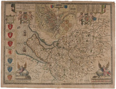 Lot 70 - Cheshire. Speed (John), The Countye Palatine of Chester..., circa 1627