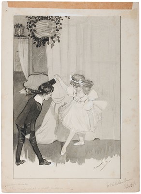 Lot 607 - Cowham (Hilda Gertrude, 1873-1964). Vivian's Lesson, by Elizabeth Grierson