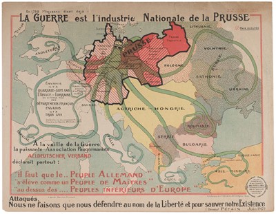 Lot 77 - Europe. Neumont (Maurice), La Guerre est L'Industrie Nationale de la Prusse..., 1917