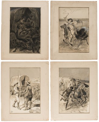 Lot 589 - Boucher (William, 1837-1906). Original illustrations for Diamond Dyke..., 1895