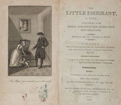 Lot 347 - Peacock (Lucy). The Little Emigrant, 1st edition, 1799