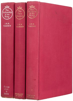 Lot 763 - Tolkien (J. R. R.) Lord of the Rings, 3 volumes, mixed impressions, 1955
