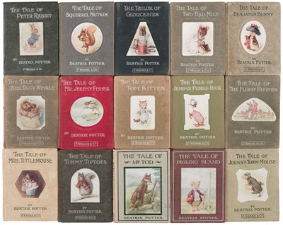 Lot 441 - Potter (Beatrix). The Tale of Peter Rabbit, circa 1907, and 14 others all early editions