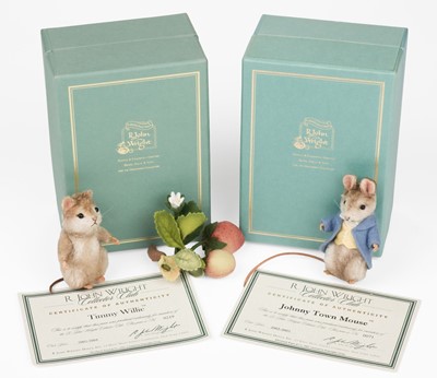 Lot 495 - R. John Wright. Johnny Town Mouse, and Timmy Willie, limited edition, 2002-2004