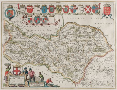 Lot 119 - Yorkshire. Bleau (J.), The West and the North Riding, Amsterdam, circa 1645