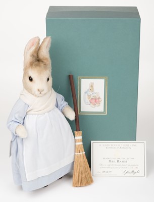 Lot 504 - R. John Wright. Mrs Rabbit (Beatrix Potter Collection), 2004, limited edition mohair plush doll
