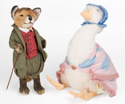 Lot 507 - Steiff. Jemima Puddle-duck, 2006, alpaca plush, and Mr Tod