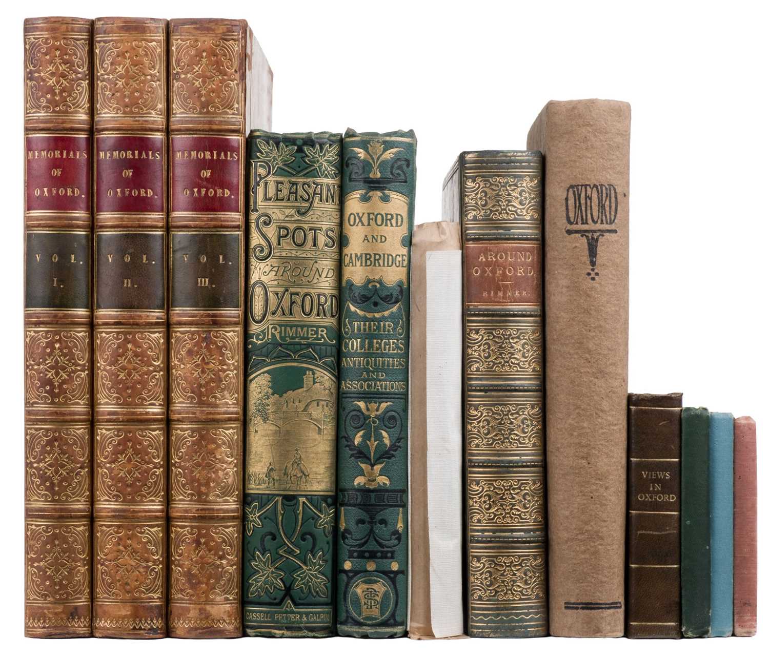 Lot 42 - Ingram (James). Memorials of Oxford, 3 volumes, Oxford: J.H. Parker, 1837