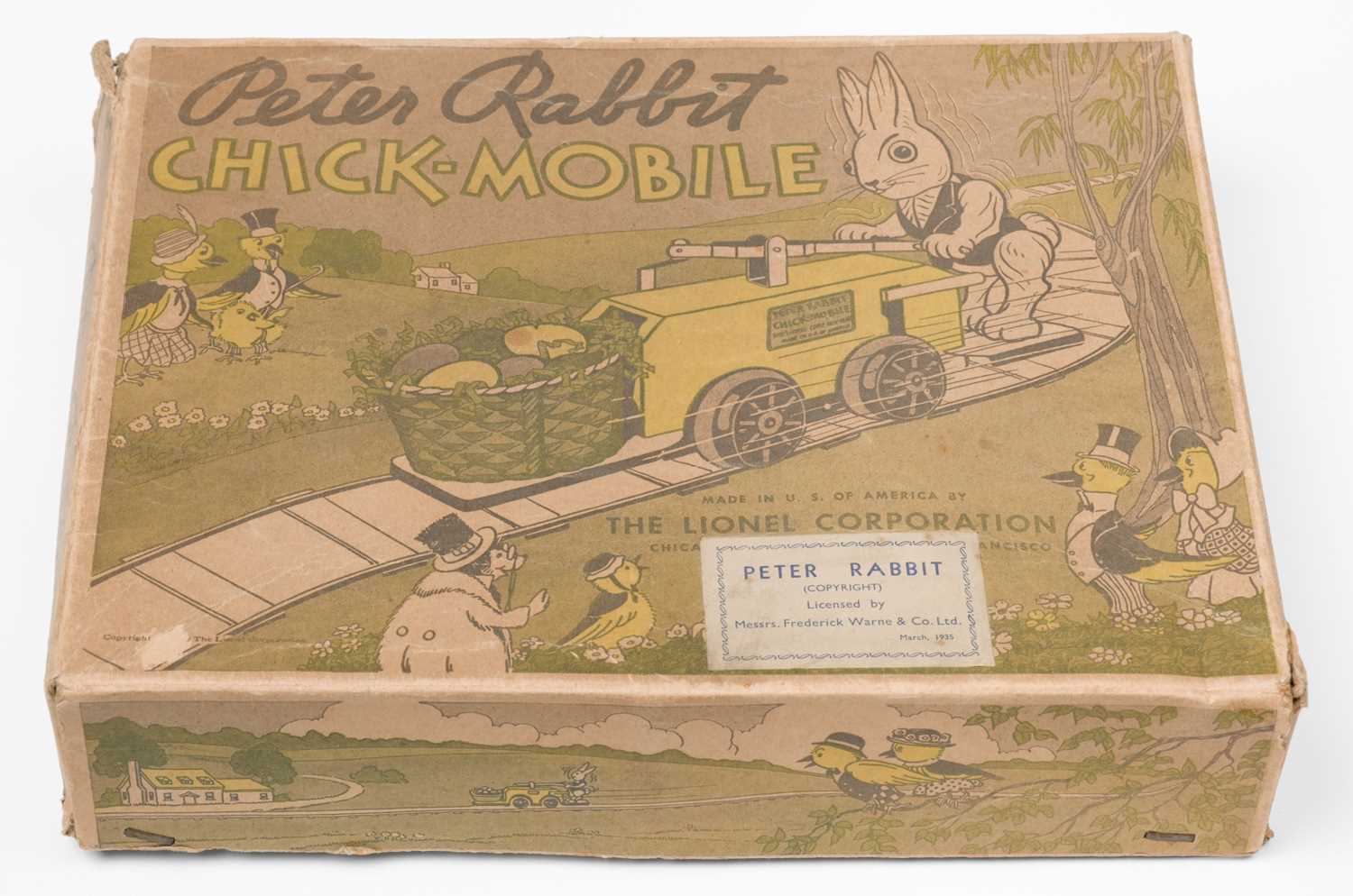 Lot 369 - Games. Peter Rabbit Chick-Mobile, U.S. of America: The Lionel Corporation, no.1103, circa 1935