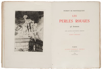 Lot 699 - Montesquiou (Robert de). Les Perles Rouges, 1899, and others
