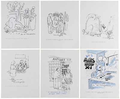 Lot 649 - Nougerede (Alan de la, 1932-). A collection of approximately 200 original cartoons, pen and ink