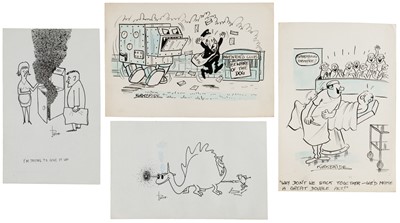 Lot 644 - Cartoons. A collection of approximately 200 original cartoons, pen and ink