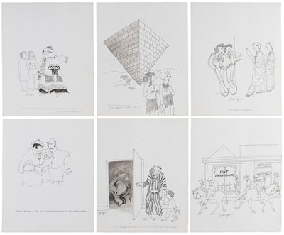 Lot 643 - Harpur (Merrily, 1948-2024). A collection of 200 cartoons, circa 1970-80, pen and ink