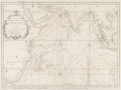 Lot 140 - Sea Charts. Bellin (J. N.), Carte De L'Ocean Oriental ou Mer Des Indes..., Paris: circa 1750