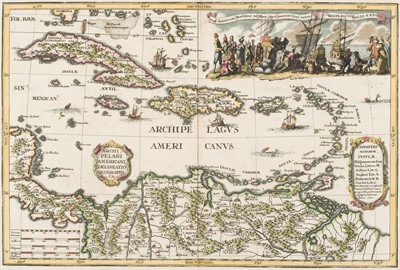 Lot 146 - West Indies. Scherer (Heinrich), Archipelagi Americani Delineatio Geographica, Munich: circa 1700