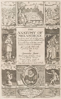 Lot 228 - Burton (Robert). The Anatomy of Melancholy, 8th ed., 1676