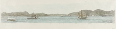 Lot 174 - Hong Kong. Heath (Lieut L. G.). Hong Kong &c. Three panoramas, 1846 [but 20th century]