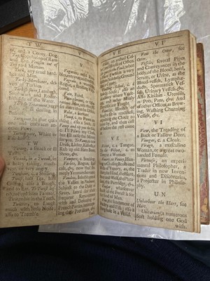 Lot 236 - English Slang. New dictionary of the terms ancient and modern of the canting crew, 1699