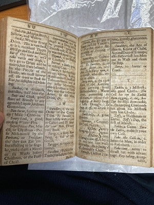 Lot 236 - English Slang. New dictionary of the terms ancient and modern of the canting crew, 1699