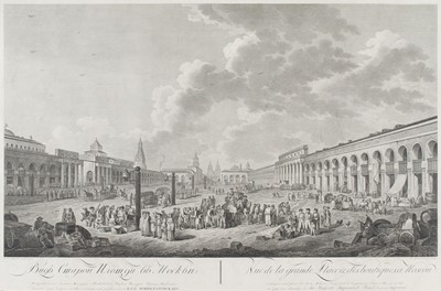 Lot 177 - Moscow. De La Barthe (Gerard). Two engraved views of Moscow, 1799