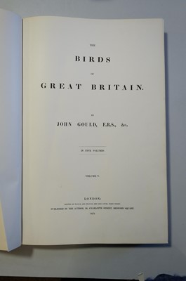 Lot 44 - Gould (John). The Birds of Great Britain, 5 volumes, 1st edition, 1862-73