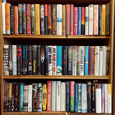 Lot 495 - Signed Books. A group of 82 signed (mostly) first edition hardback modern fiction and related