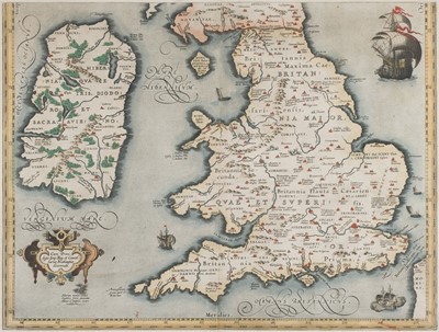 Lot 137 - Ortelius (Abraham). Untitled map of England & Ireland, [1590 - 1602]
