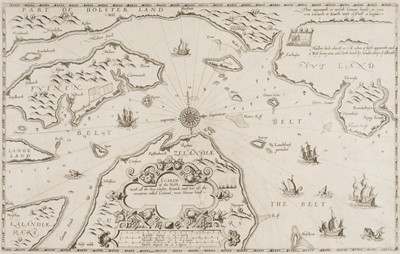 Lot 105 - Denmark. Waghenaer (L.J.), A Carde of the Beldt with all the Sea Coastes..., Antwerp, circa 1588