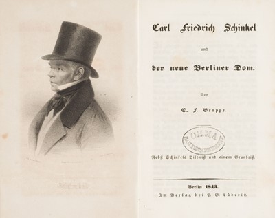 Lot 345 - Gruppe (O. F.). Carl Friedrich Schinkel..., 1843..., and others