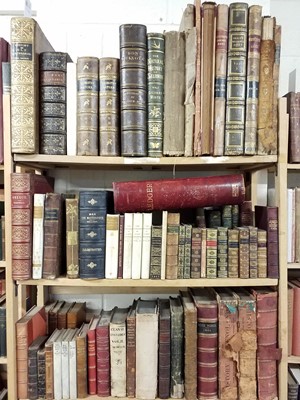 Lot 476 - Antiquarian. A collection of 18th, 19th & early 20th Century leather bound literature, approximately 70 volumes