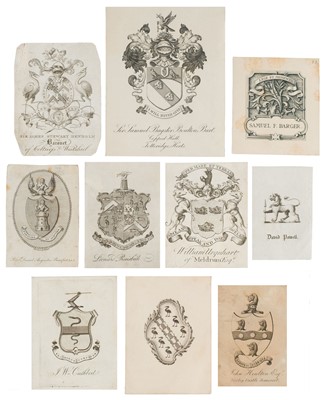 Lot 401 - British and American Bookplates. Collection of approximately 400 bookplates, 19th-20th century