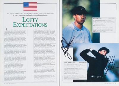 Lot 311 - Golf Autographs. 2001 Ryder Cup. Official Programme of the 2001 Ryder Cup Matches